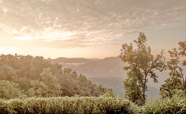 Schönheit des Himalaya Gebirges als Kulisse für eine Detox Kur im Ananda in the Himalayas in Indien