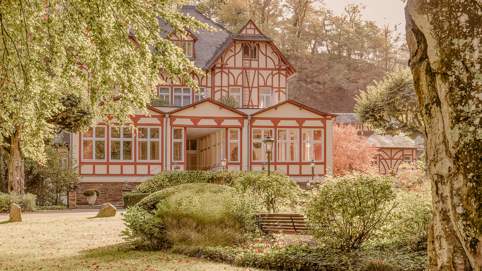 Aussenansicht des Ayurveda Parkschlösschen, Traben-Trabach